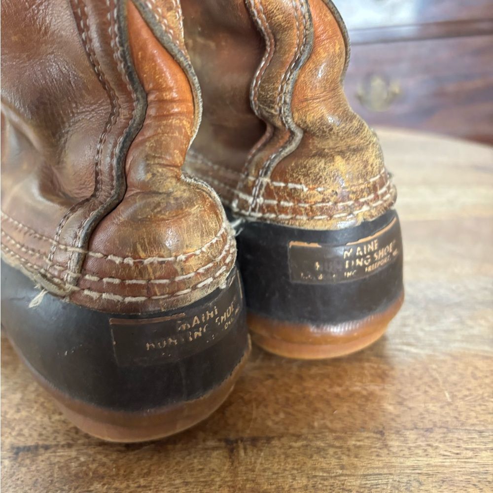 Vintage ladies 8 eye Maine Hunting L L Bean Duck Boots sz 8 - Picture 6 of 7